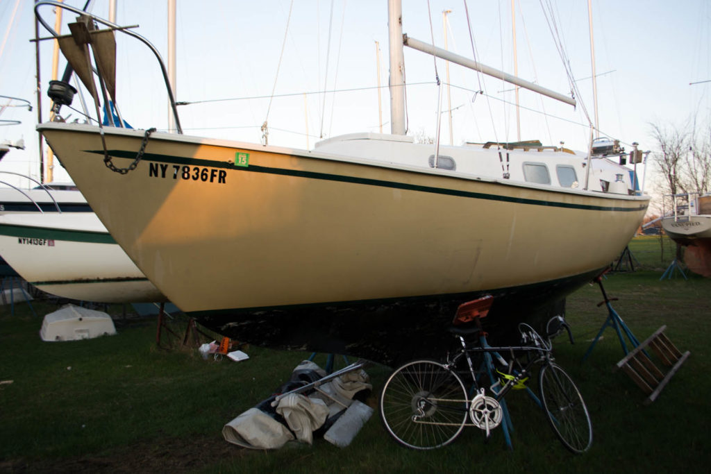 Bristol 24, liveaboard, solo sailor girl