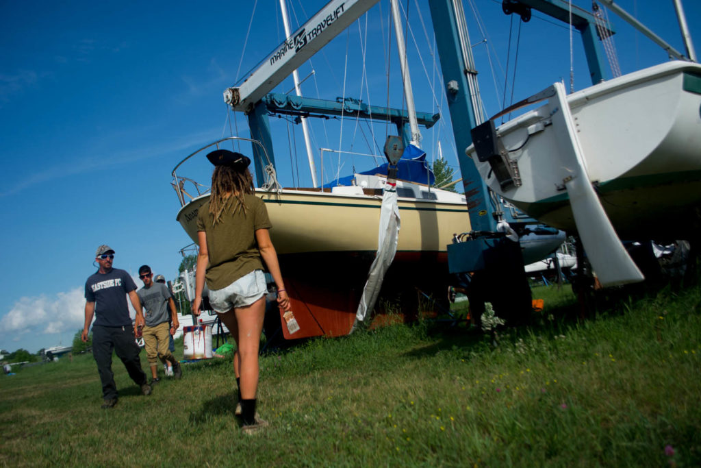 launch, bristol 24, live aboard, sailor girl