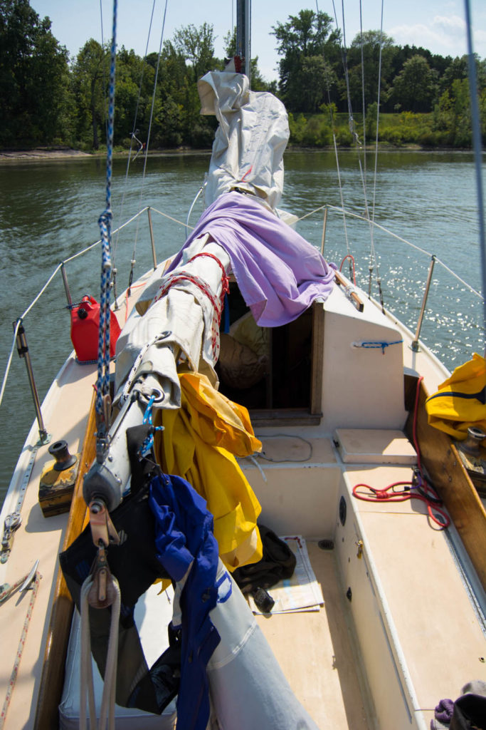 live aboard pearson ariel 26, cruising lake champlain
